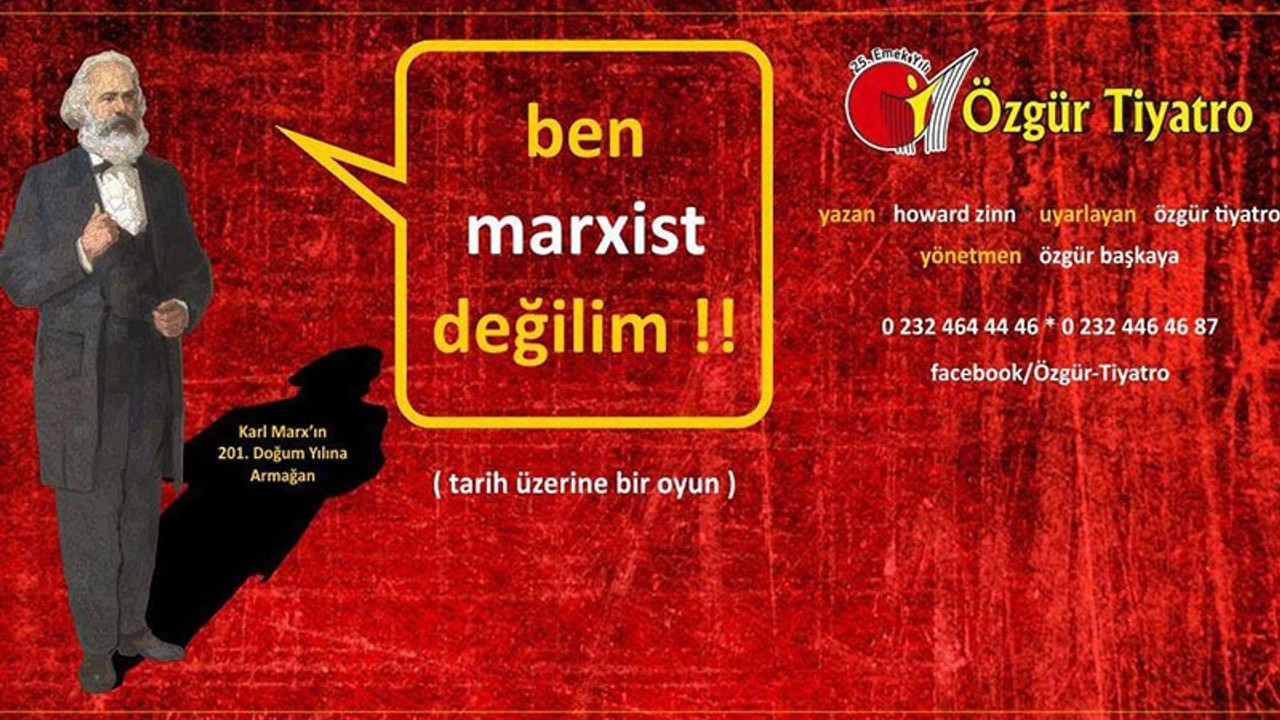 Karl Marx İzmir'den seslendi: Savaşa hayır!