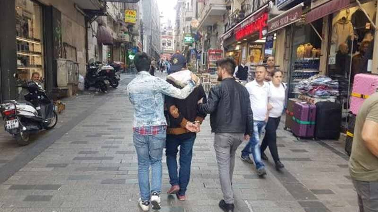 İstiklal Caddesi'nde hareketli dakikalar