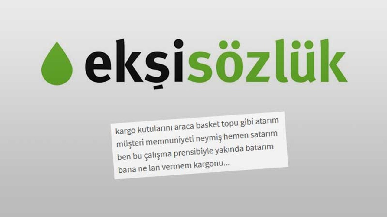 Ekşi Sözlük'ten kargo firmalarına şiirli gönderme