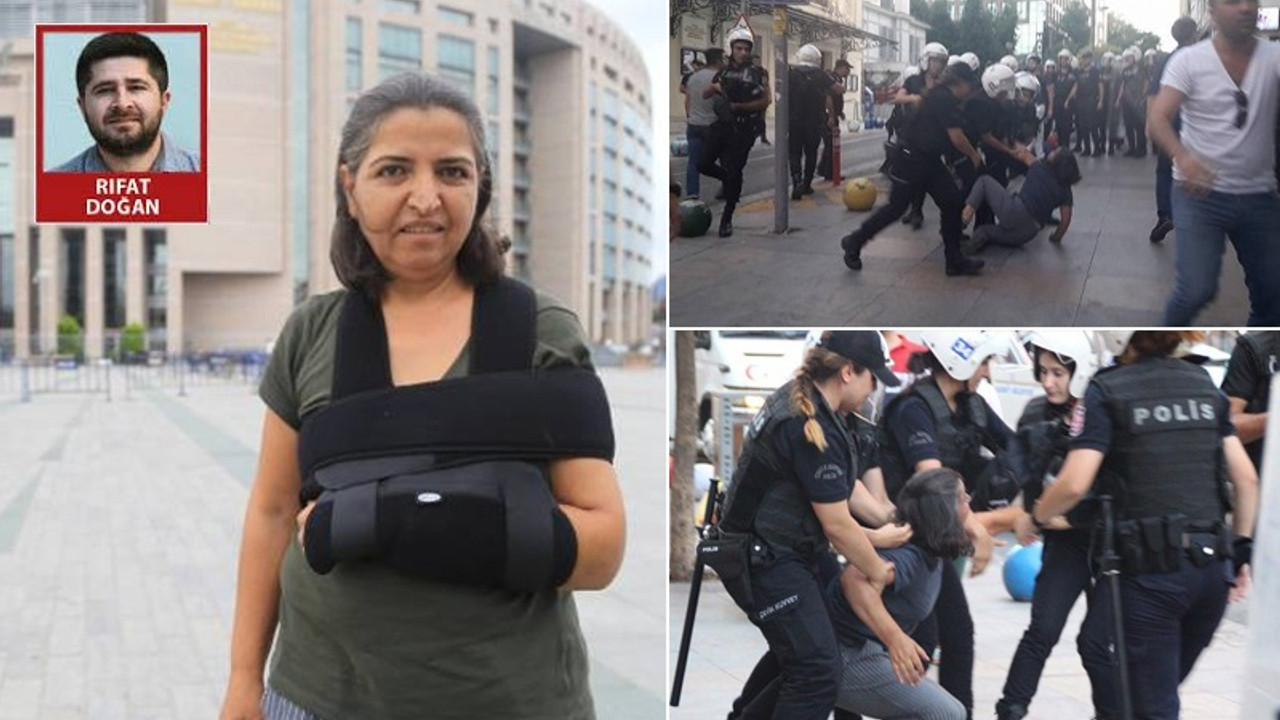 Berkin'in annesi Gülsüm Elvan'ın kolunu kıran polislere koruma kalkanı