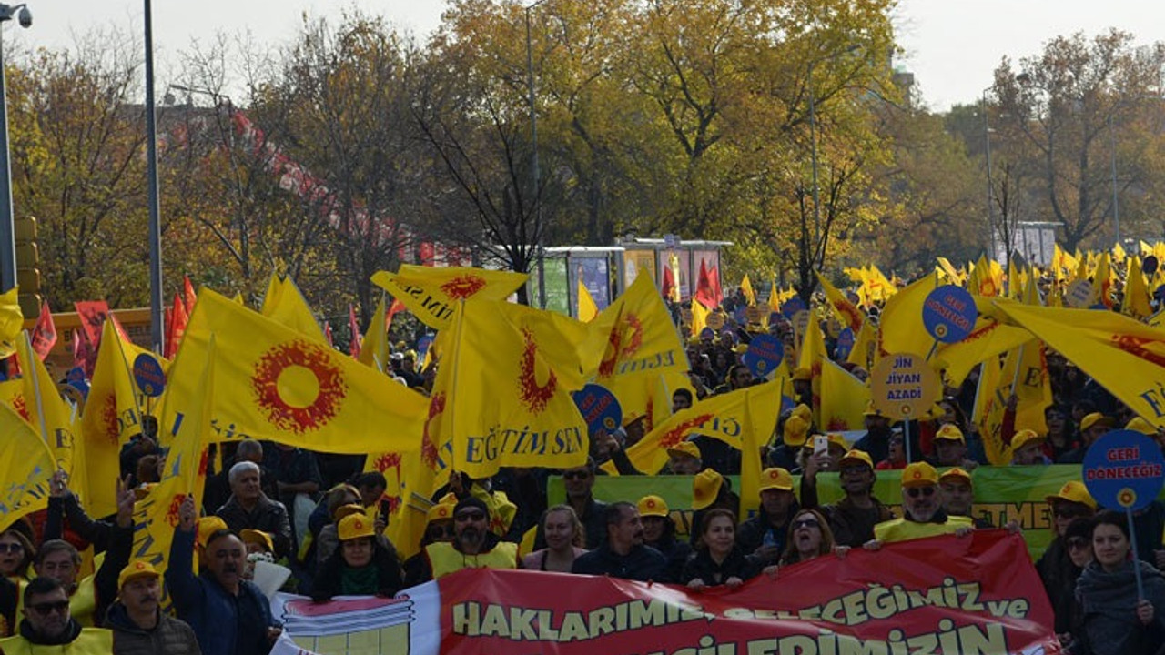 Binlerce eğitim emekçisi hakları için Ankara’da buluştu