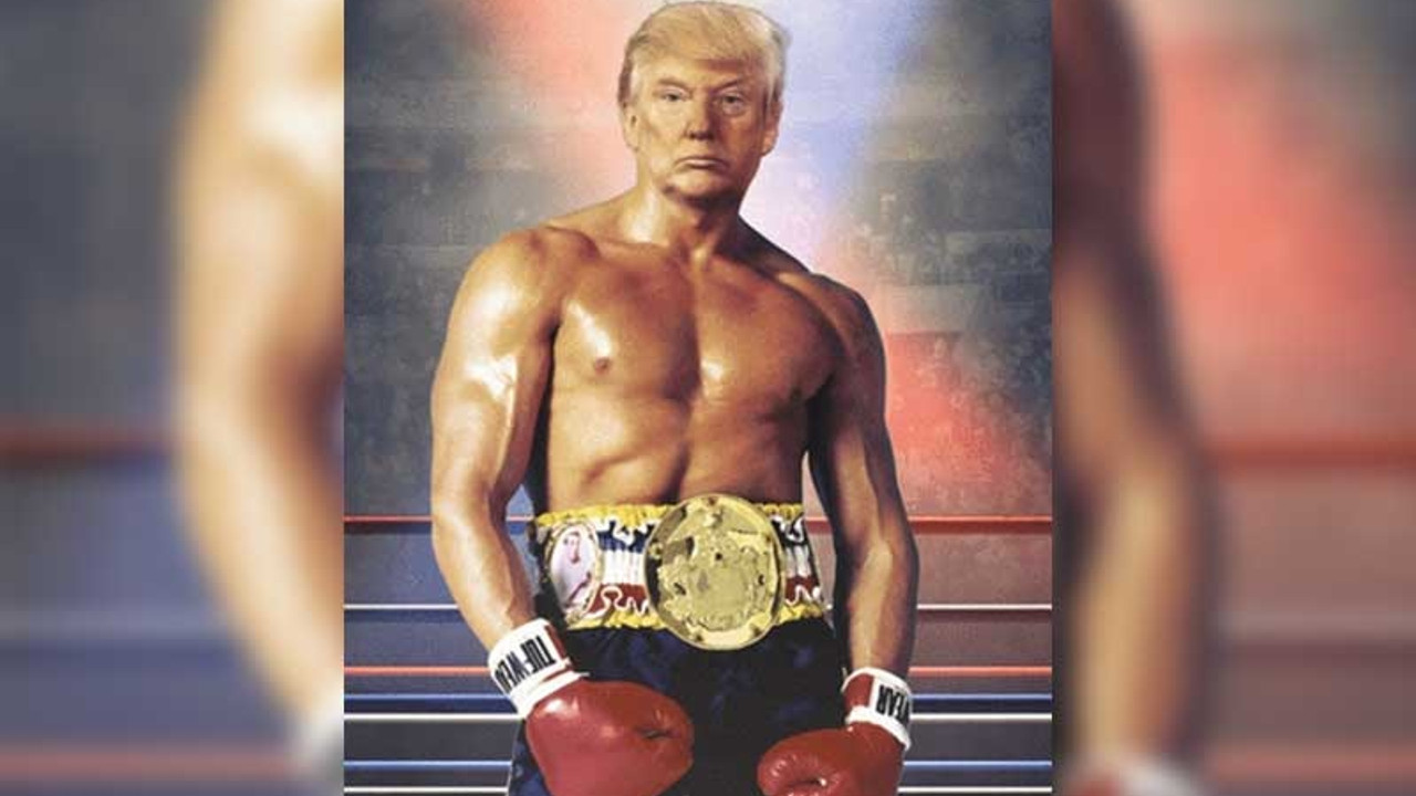 Trump fotomontajla 'Rocky' oldu