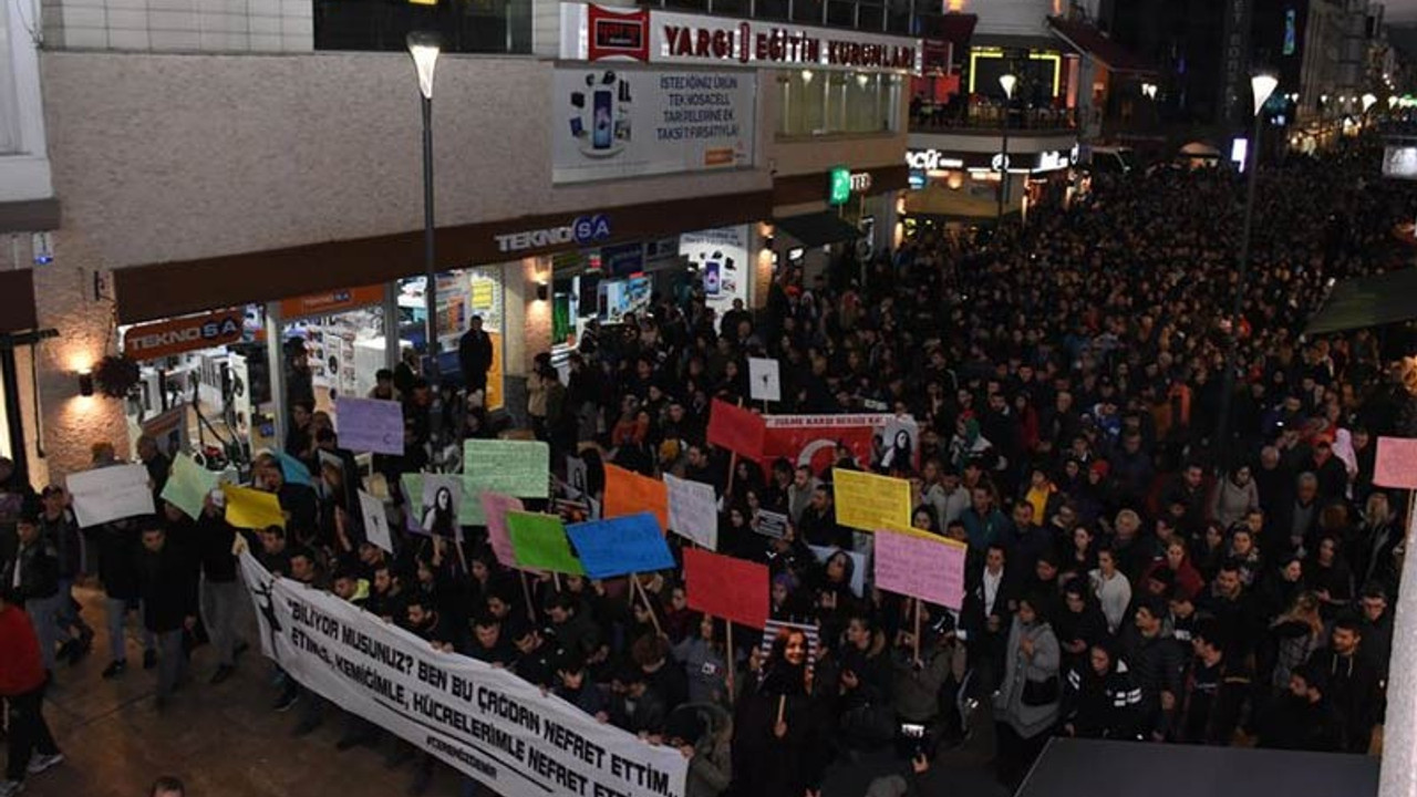 Ordu'da Ceren Özdemir için yürüyüş