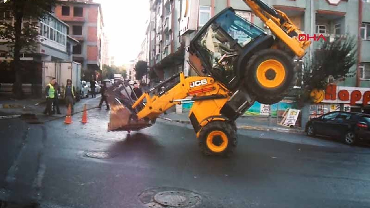 Kepçeyle 'akrobatik' hareketler yapan operatöre ceza