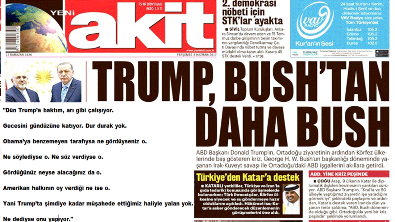 AKP medyasında Trump pişmanlığı: Bush'tan daha Bush çıktı