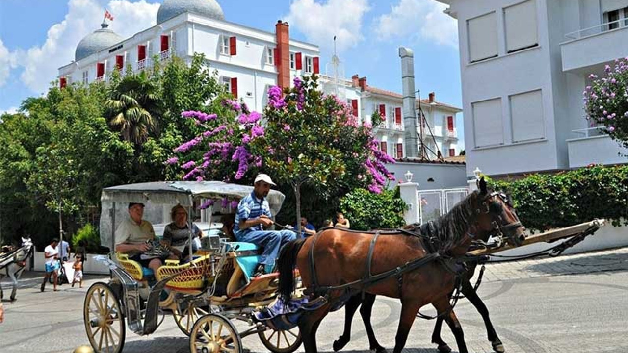 Adalar'da faytonlara at koşulması 3 ay durduruldu