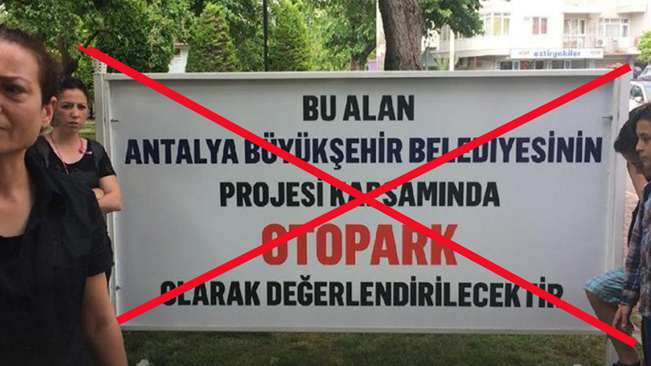 Giritli Parkı'nda 'bardak oyunu' kaybetti 'halk' kazandı: Otopark yapılmayacak​​​​​​​