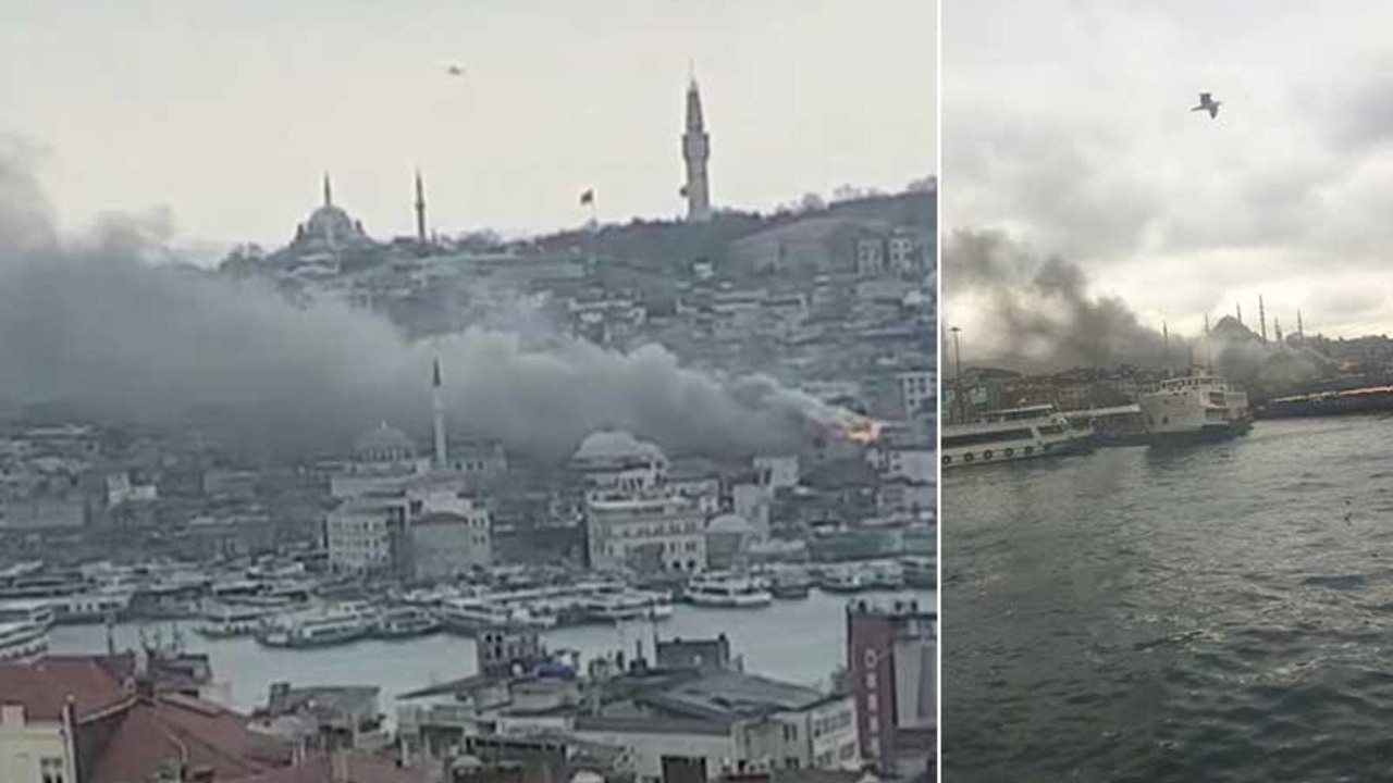 Eminönü'nde yangın