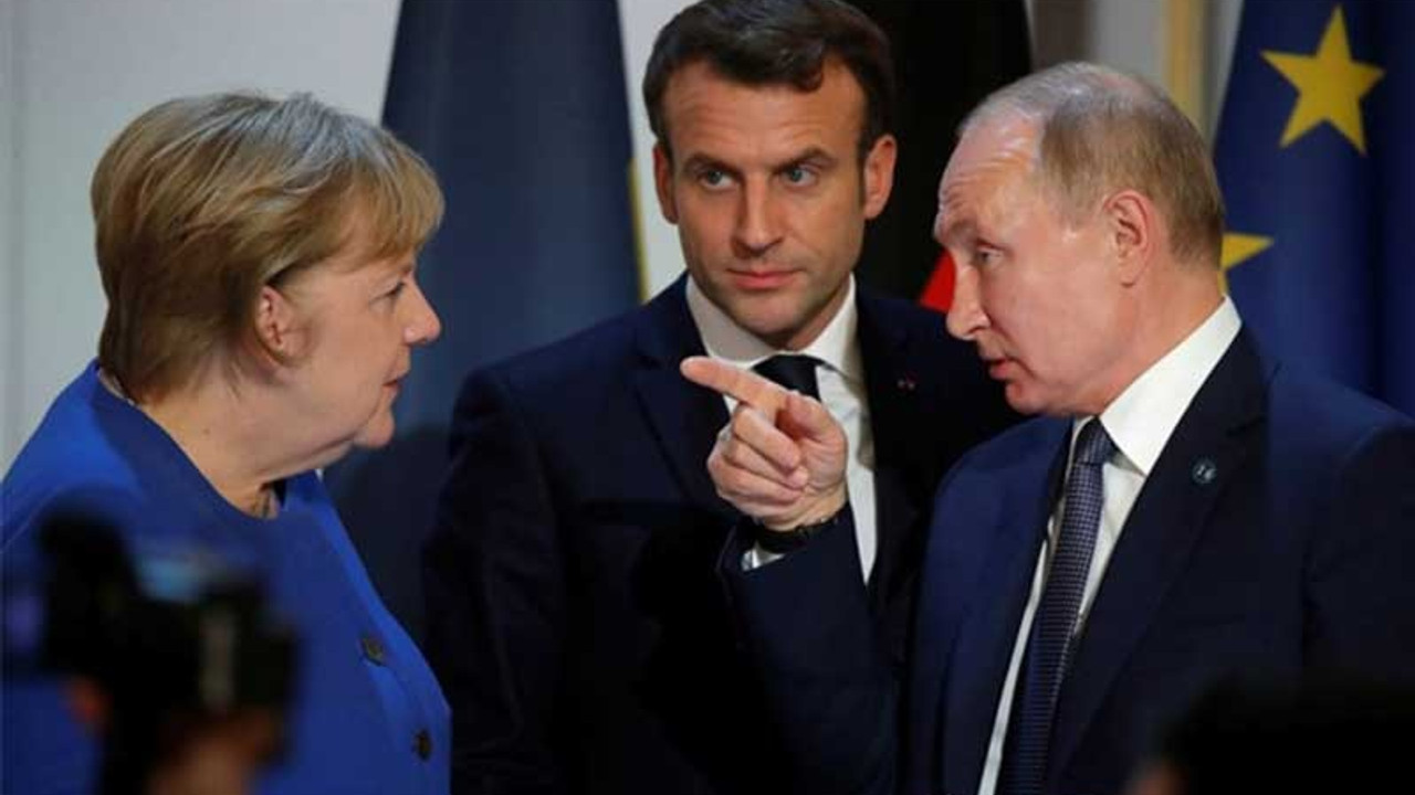 Merkel ve Macron Putin ile İdlib görüştü