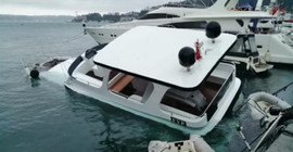 Bebek'te lüks tekne battı