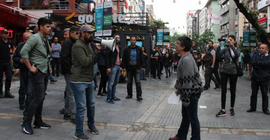 Yüksel'de yine sert müdahale yine 'mücadeleye devam'