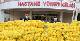 Sağlık çalışanlarına limon desteği