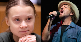 Pearl Jam'in klibinde Greta Thunberg yer aldı