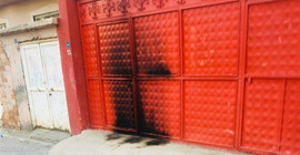 24 saat polis gözetiminde olan yerdeki HDP binası ateşe verildi