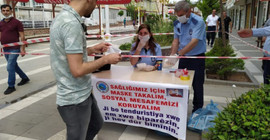 HDP'li belediyeden ücretsiz maske dağıtımı