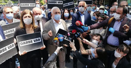 HDP'li vekiller sivil darbeye karşı Güvenpark'a yürüdü: Diz çökmeyeceğiz