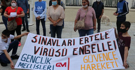 Öğrenciler sınavların ertelenmesini istedi