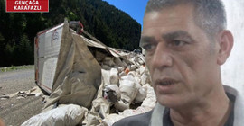 Devrilen TIR’daki çayın üzerindeki sis perdesi kalkmadı