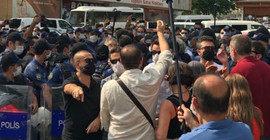 Ulucanlar Cezaevi'nde açıklama yapmak isteyen HDP'lilere polis müdahale etti
