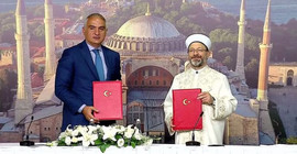Hükümet Ayasofya için Diyanet ile işbirliği protokolü imzaladı