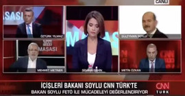 Mehmet Metiner, İçişleri Bakanlığı'na 'FETÖ'cülerin yerleştirildiğini söyledi, Soylu canlı yayına bağlandı