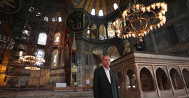 Erdoğan Ayasofya'dan fotoğraf paylaştı