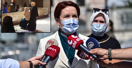 Ayasofya'yı ziyaret eden Akşener: Fatih Sultan Mehmet'e ve Atatürk'e dua ettik