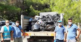 Marmaris'in bayram bilançosu: 1885 ton çöp