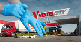 Vestel'de Coronavirus şüphelilerine mavi eldiven