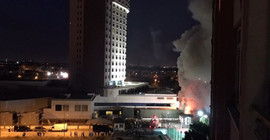 Düğünde atılan havai fişekler yangın çıkardı
