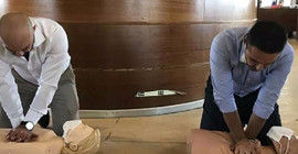 İstanbul'da vapur yolcularına ilk yardım eğitimi