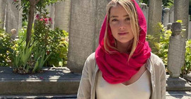 Hollywood oyuncusu Amber Heard'ten Ayasofya ziyareti