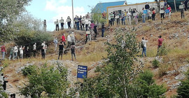 Ovacık Gözeleri'nde insan zinciri eylemi yapıldı