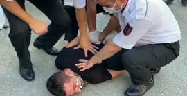 'AA'ya baltayla girmek isteyen' kişi gözaltına alındı