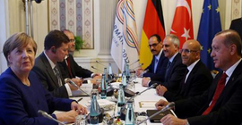 G20 öncesi Erdoğan Merkel'le 1 saat görüştü