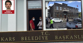 Kars Belediyesi'nde polis yığınağı, vekillere müdahale: Siz bu kente ancak kayyım olursunuz