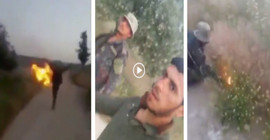 Sosyal medyada Hatay'daki yangına dair olduğuna inanılan video İdlib'den