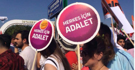 Adalet Mitingi'nden kareler