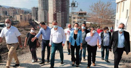 HDP heyeti Hatay'da: Bu yangınları çıkaranların peşini bırakmayacağız
