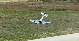Büyükçekmece'de düşen uçağın pilotu hayatını kaybetti