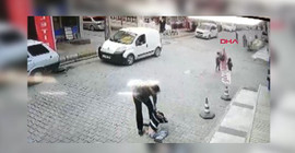 Çocuğu dövdü ardından kaldırıp yere çarptı
