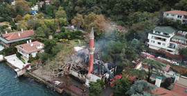 İBB'den Vaniköy Camisi'nde çıkan yangına ilişkin açıklama