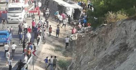 Malatya'da askeri araç devrildi