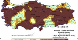 Türkiye'nin son 3 aylık meteorolojik haritasında 'olağanüstü ve çok şiddetli' kuraklık görüntüsü