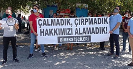 Haklarını isteyen BİMEKS işçileri yine gözaltına alındı