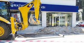 MHP’li Belediye ile İş Bankası arasında 'hendek' kavgası