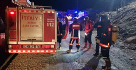 Tünel inşaatında yangın çıktı, 8 işçi hastaneye kaldırıldı