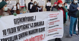 Sağlıkçılar talepleri için nöbette: Hayata tutunmak mümkün değil