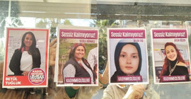 Öldürülen kadınların fotoğraflarını asan kadınlara para cezası