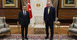Erdoğan, AYM Başkanı Arslan'la bir araya geldi